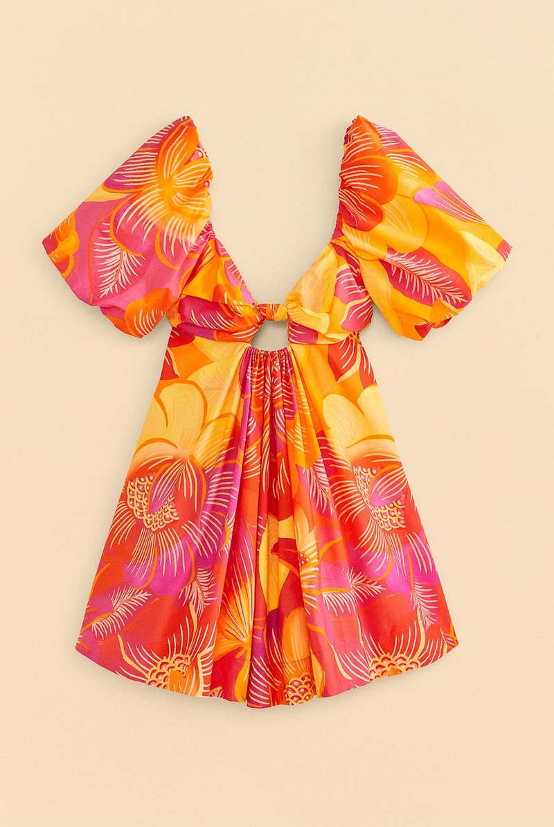 Farm Rio Mini Dress - Summer Garden Ombre | Garmentory