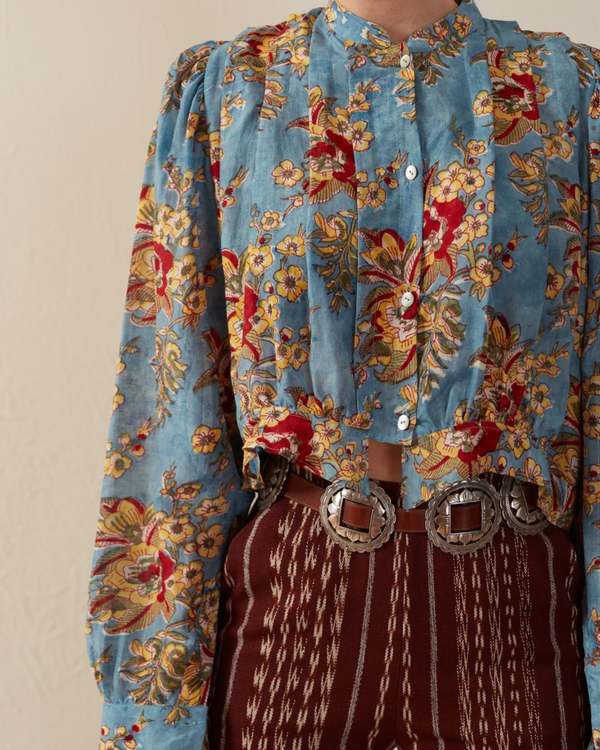 Alix Of Bohemia Rhiannon Azure Blouse Blue Garmentory