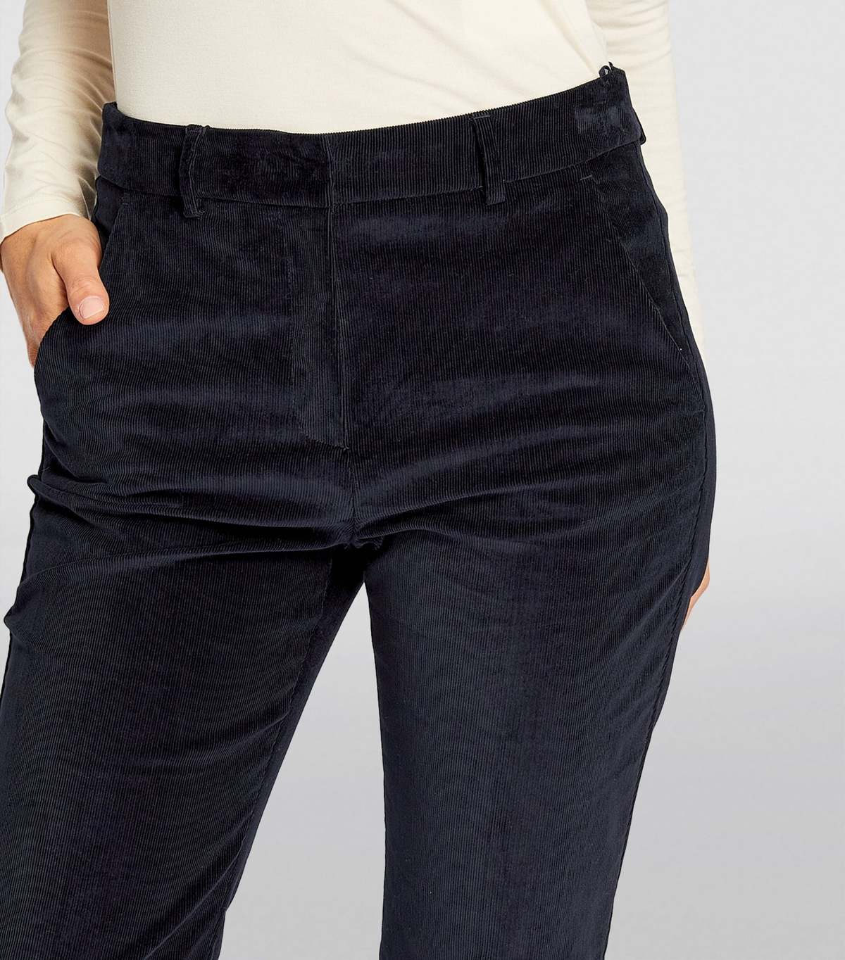 Weekend Max Mara CROPPED CORDS PANT - NAVY - Image 2 of 5