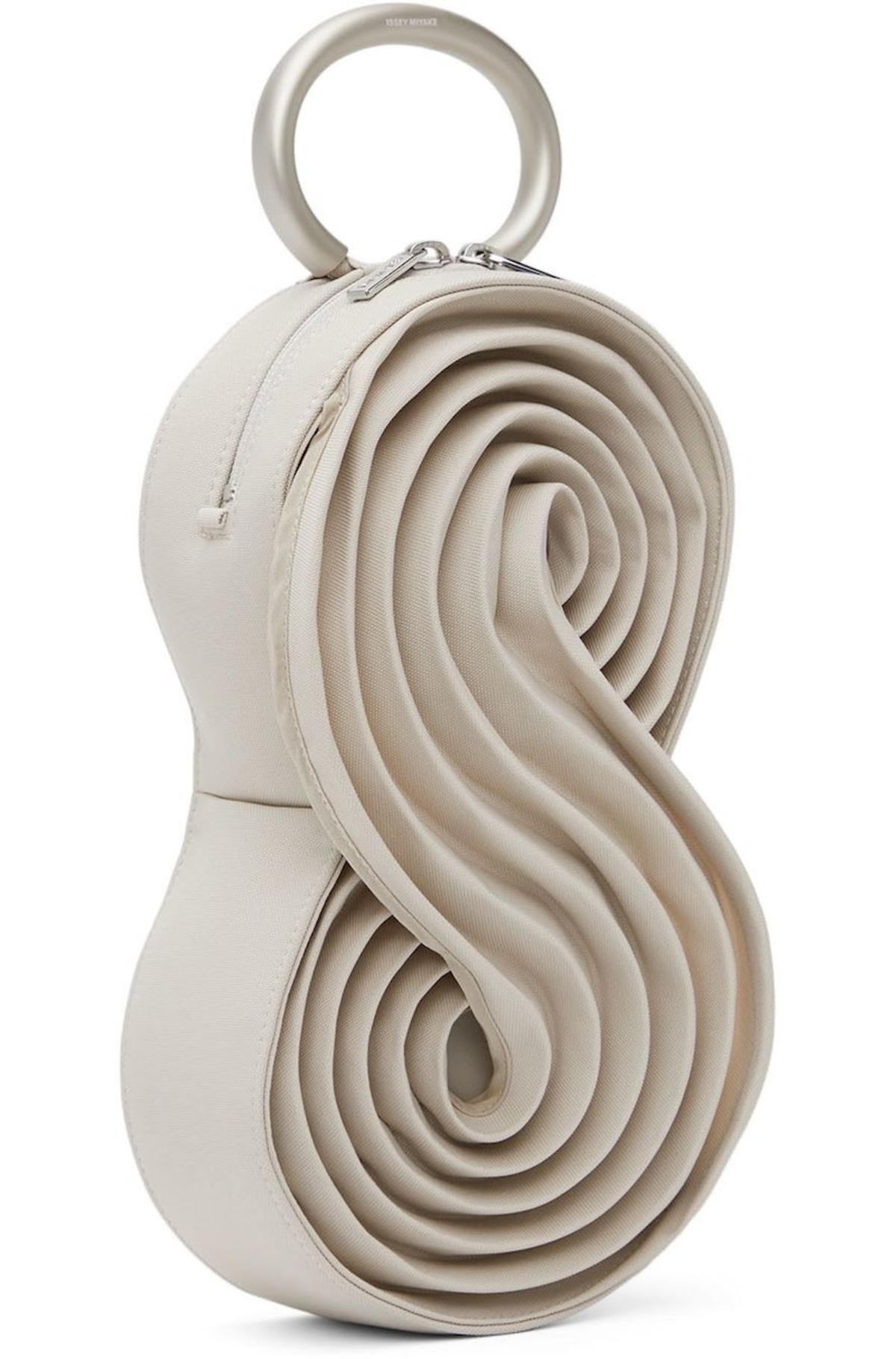 Issey Miyake Link Rings Clutch - Light Beige | Garmentory