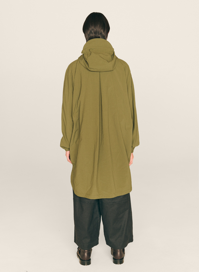 YMC Pala Ripstop Poncho Coat - Olive | Garmentory