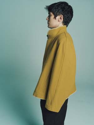 3MAN Wool Blanket Jacket - Yellow | Garmentory