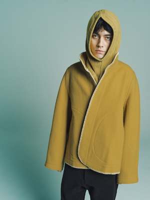 3MAN Wool Blanket Jacket - Yellow | Garmentory