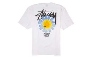 Stussy Increase The Peace Flower Tee Shirt - White | Garmentory