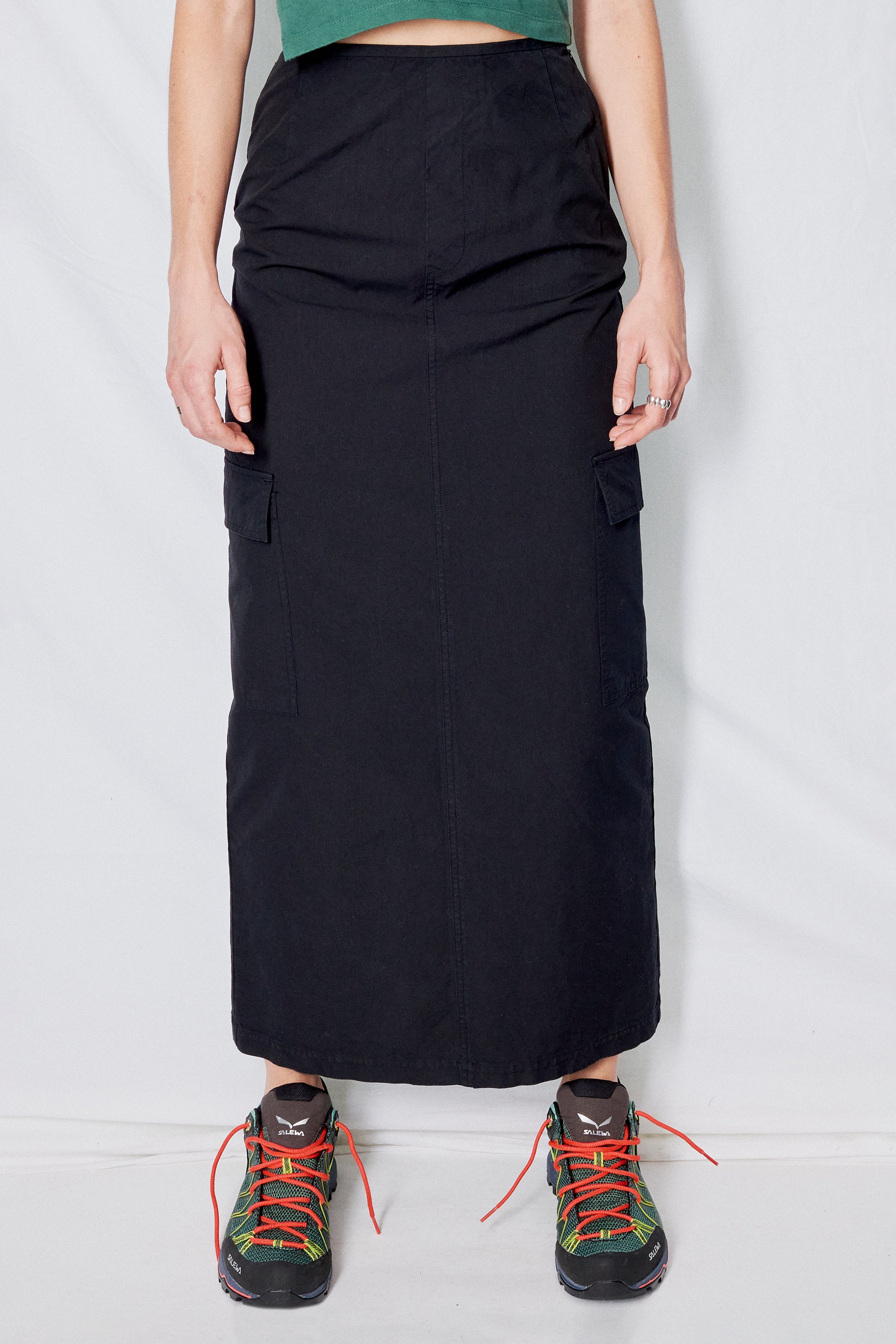 Assembly Sport Poplin Cargo Skirt Black