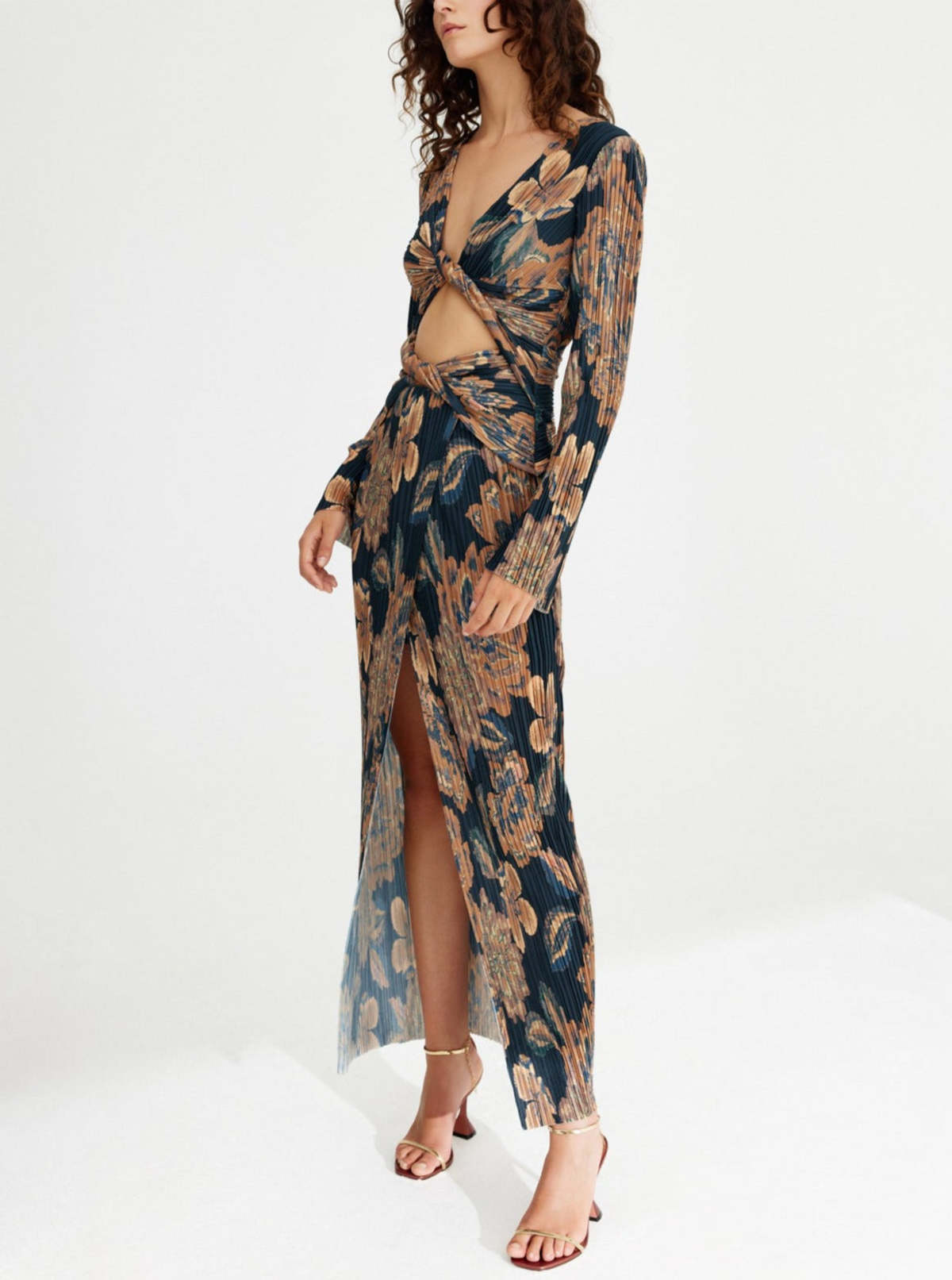 lagenlook maxi dress Ladies Lagenlook Drape Tie Dye Maxi Dress – Shoplinenloft.com