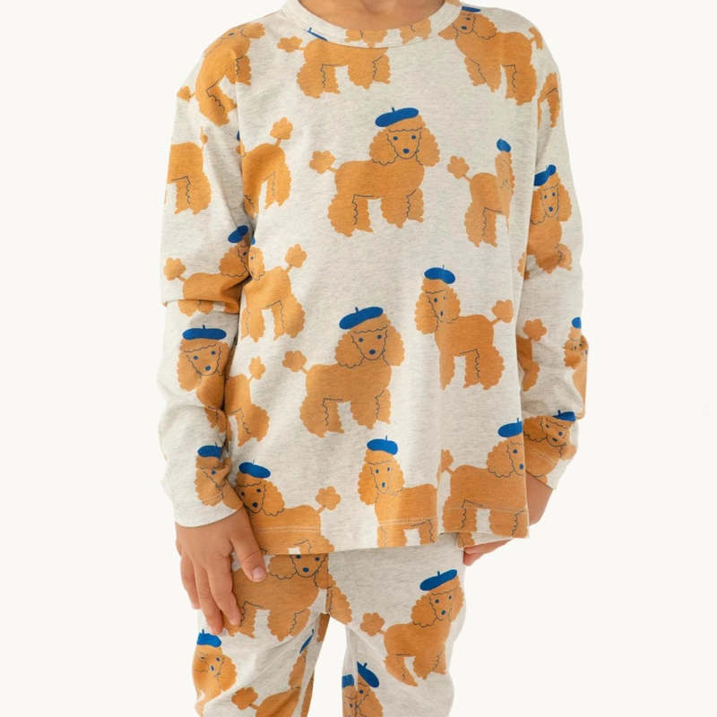 TINY COTTONS poodle プードル　ロンパース 12M TINY COTTONS Poodles Padded Overall - The Spotted Goose