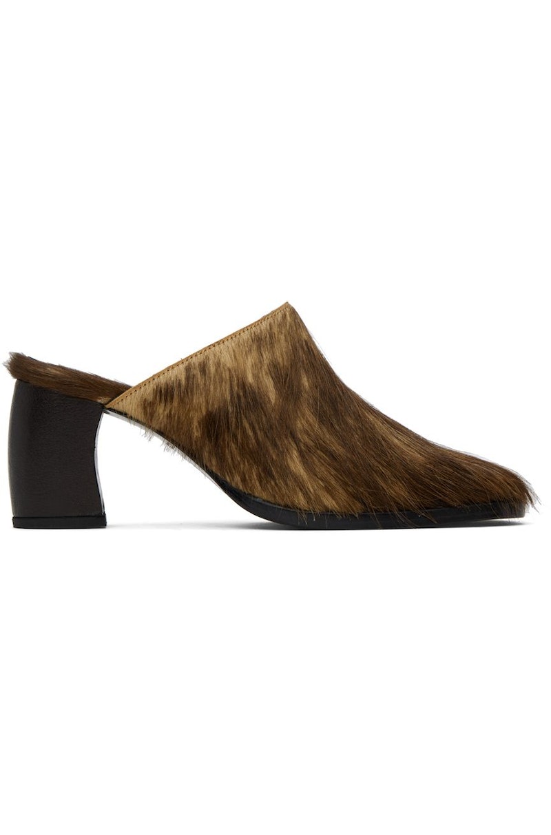 【関税込み】Eckhaus Latta ブラウン Frame ミュール Eckhaus Latta 140mm Square-toe Platform Mules in Brown | Lyst