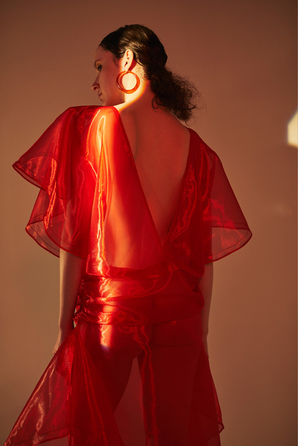 Kahle Drop-waist Sheer Dress | Garmentory Kahle Drop-waist Sheer Dress | Garmentory