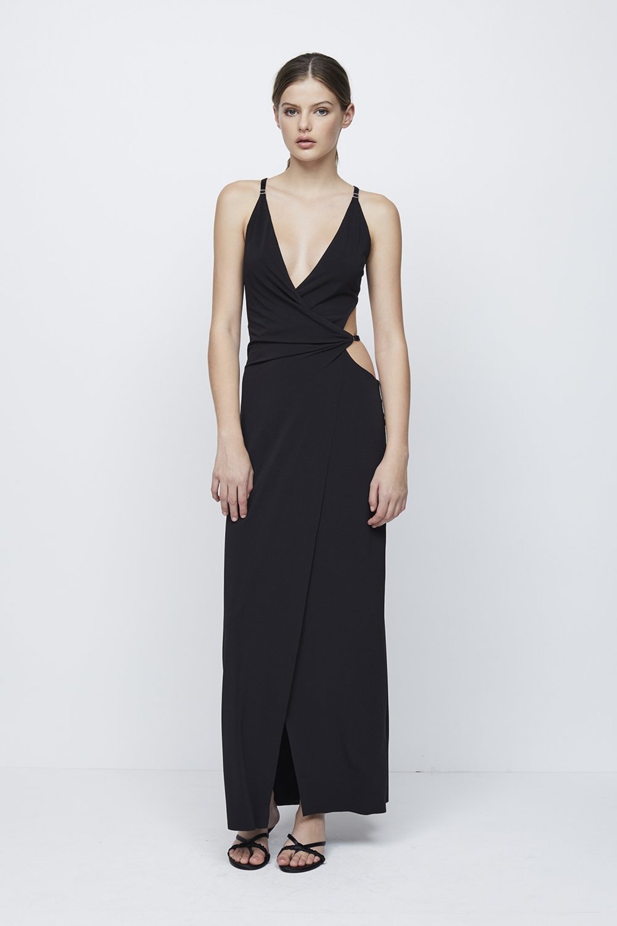 【関税込み】BEC + BRIDGE ブラック Zadie マキシドレス Zadie-Wrap-Maxi-Dress-