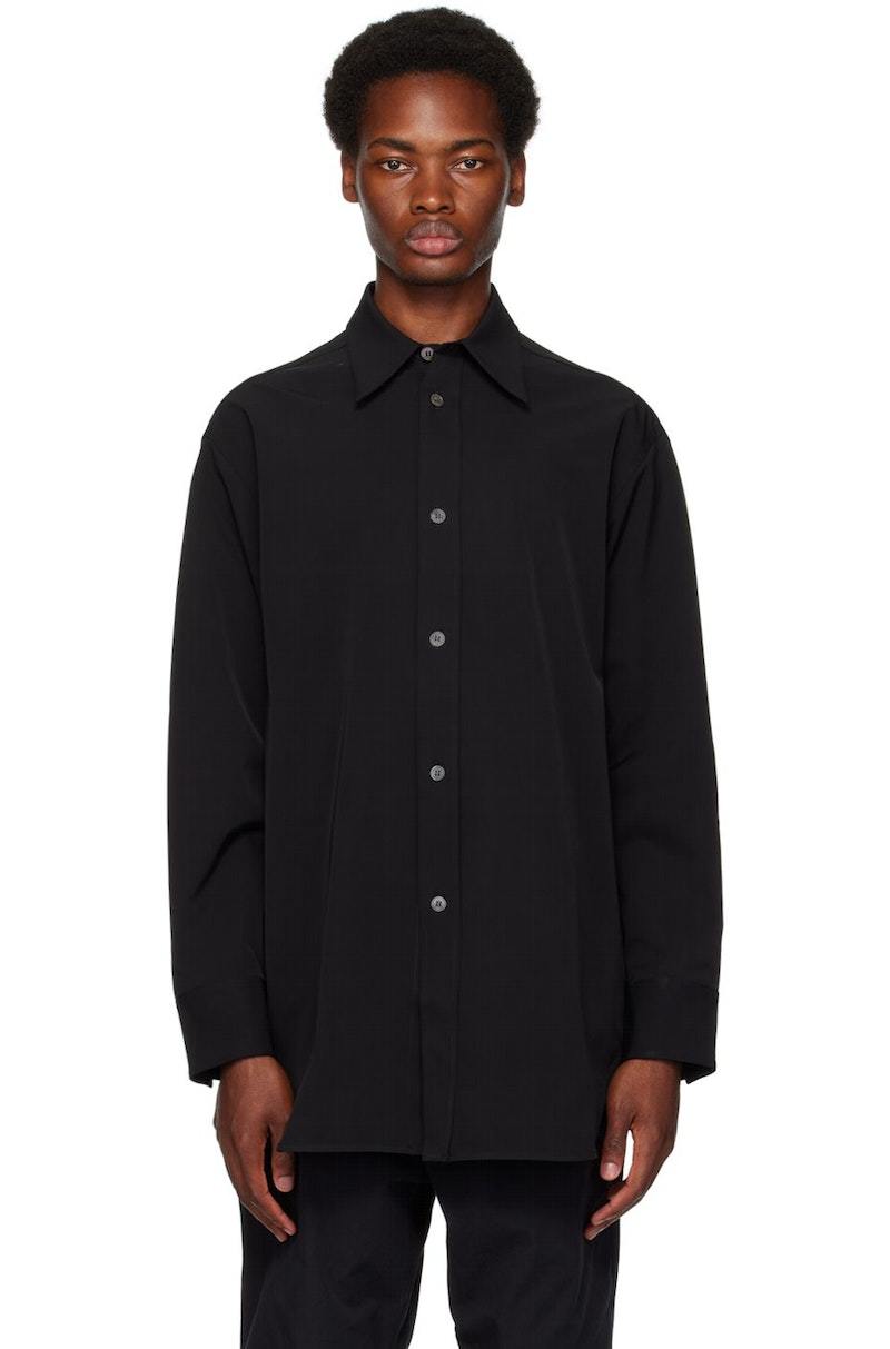 Studio Nicholson Akako Shirt - Black | Garmentory
