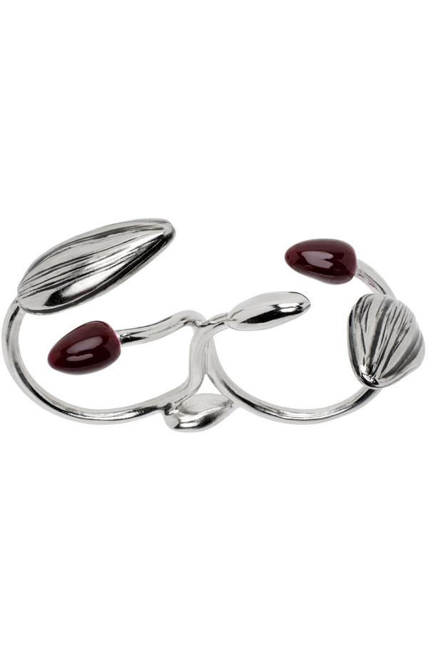 Lemaire Girasol Double Ring - Silver | Garmentory