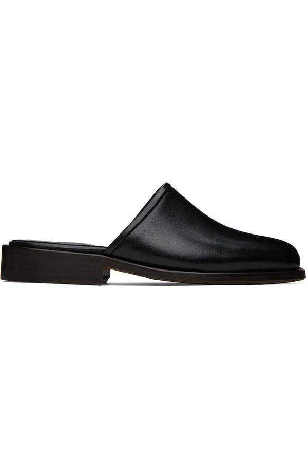 Lemaire Square Mules - Black | Garmentory