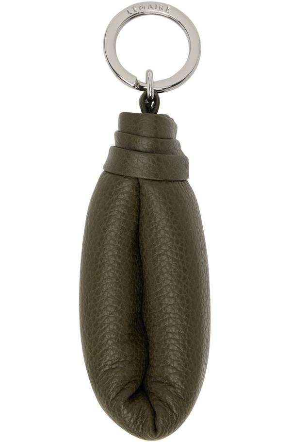lemaire WADDED KEY HOLDER dark green Wadded Key Holder