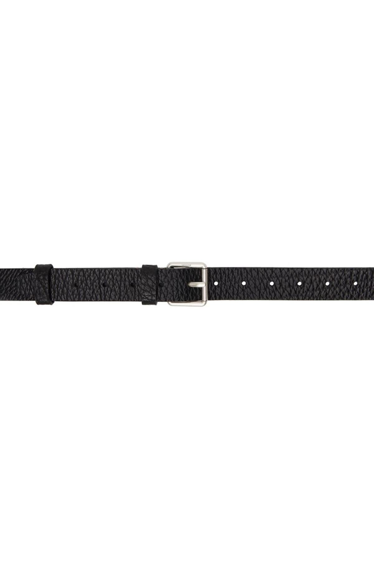 Lemaire Reversed 30 Belt - Black | Garmentory