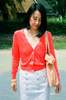 Maryam Nassir Zadeh Sunset Cardigan - Cherry Red - Thumbnail 3