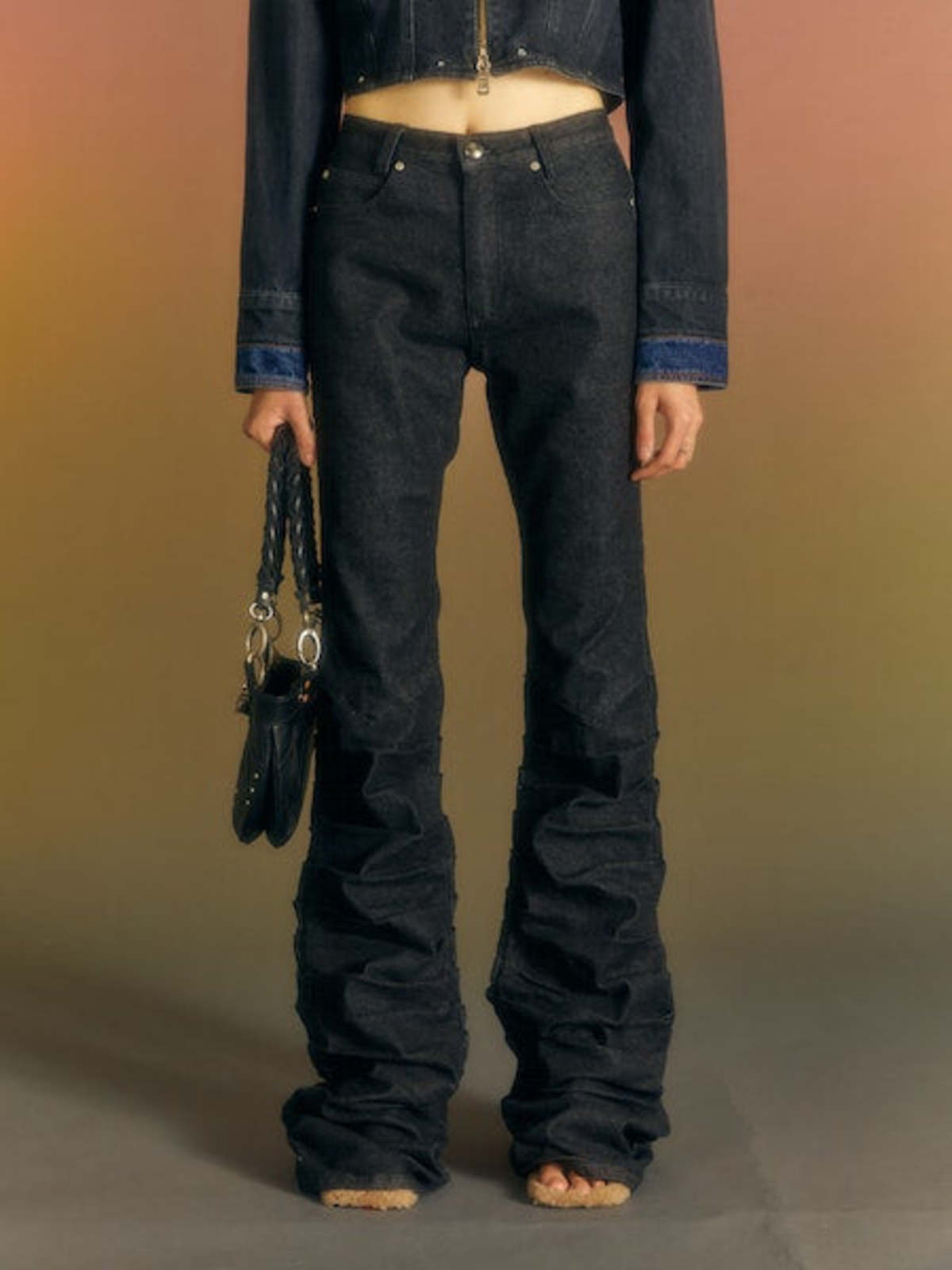 ANDERSSON BELL New Martina Western Boot Wrinkle Jean - Matt
