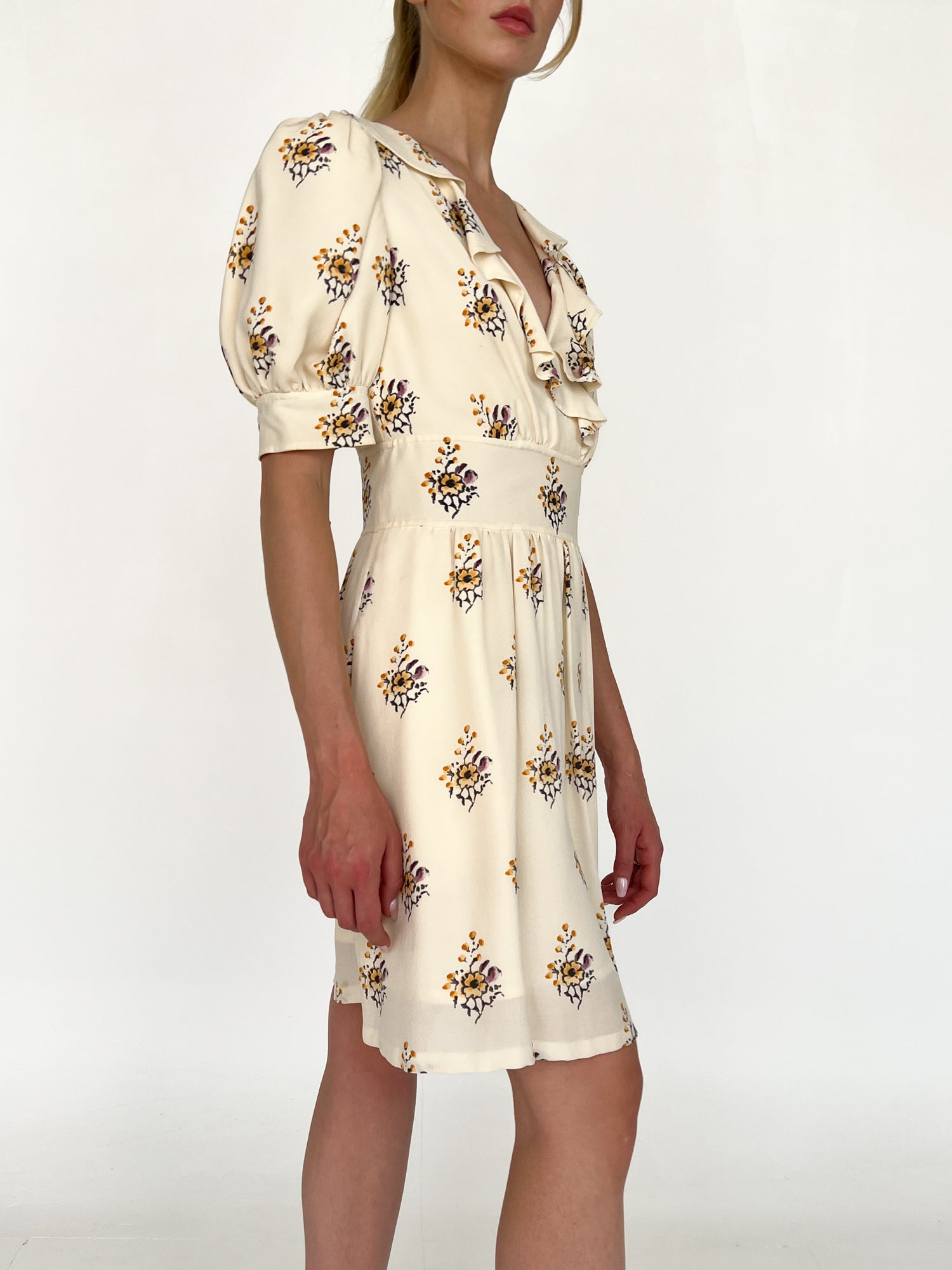 green emerald velvet dress Chloe Dress - Embroidered Daisy by Noralee