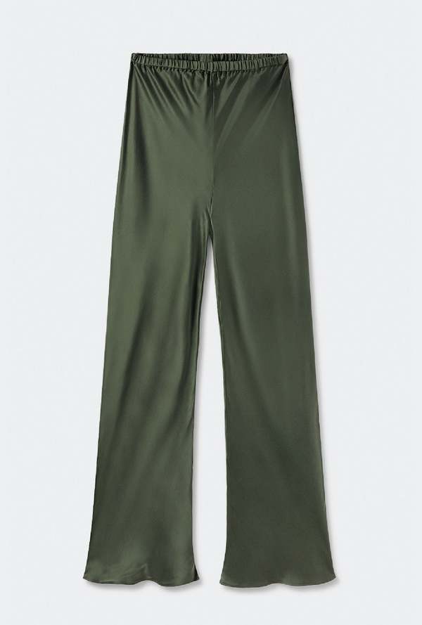 Bias Cut Pants Sage
