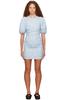 Ganni Jacquard Minidress - Blue - Thumbnail 1