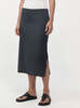 St. Agni Soft Silk Midi Skirt - Washed Black - Thumbnail 6