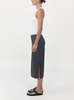 St. Agni Soft Silk Midi Skirt - Washed Black - Thumbnail 8