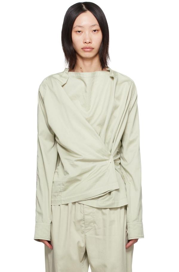 Lemaire Twisted Blouse - Green | Garmentory