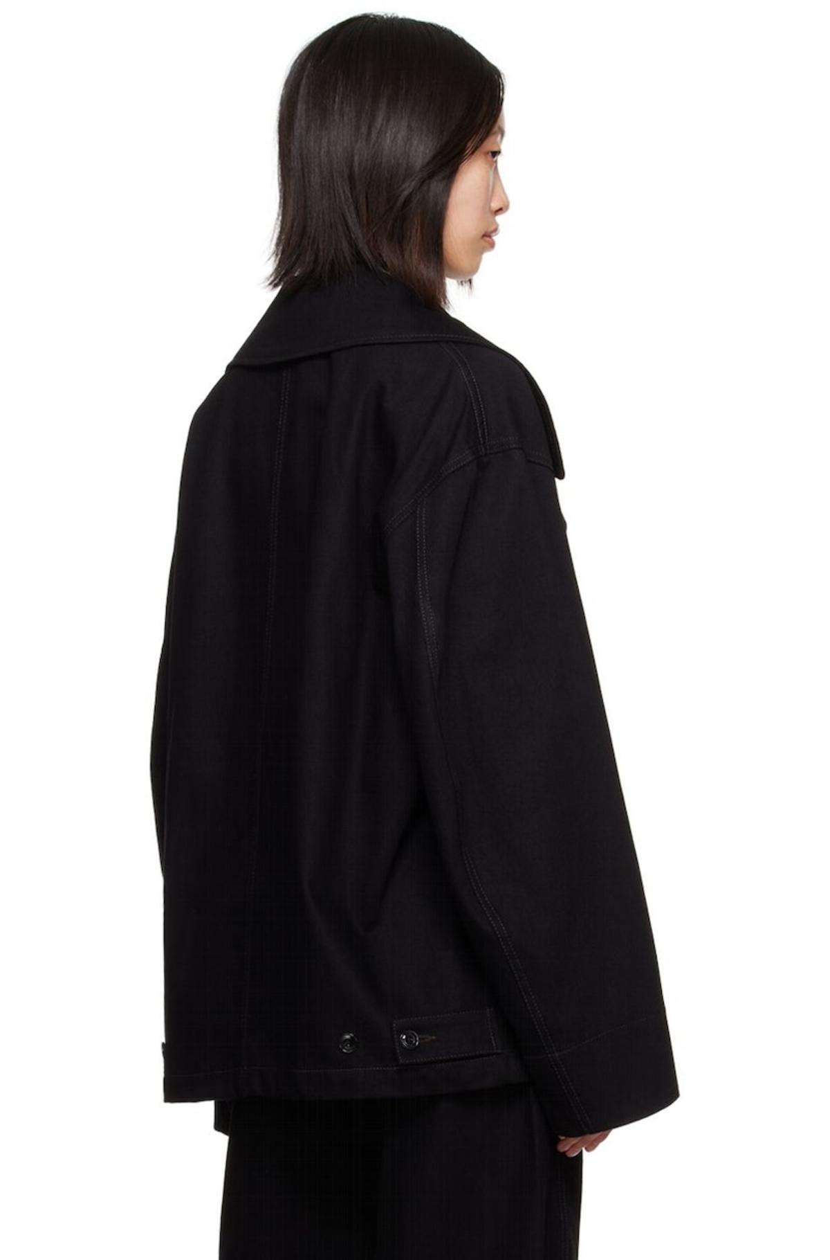 【LEMAIRE】 DISPATCH JACKET(DENIM BLACK) Lemaire Dispatch Denim Jacket - Black | Garmentory