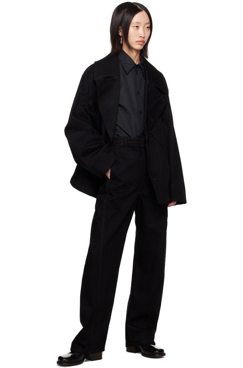 Lemaire Dispatch Denim Jacket - Black | Garmentory