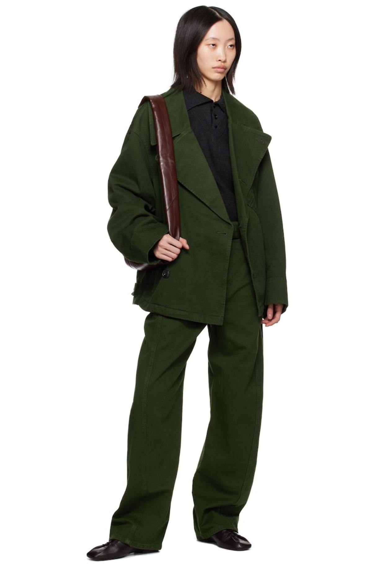 Lemaire Dispatch Denim Jacket - Green | Garmentory