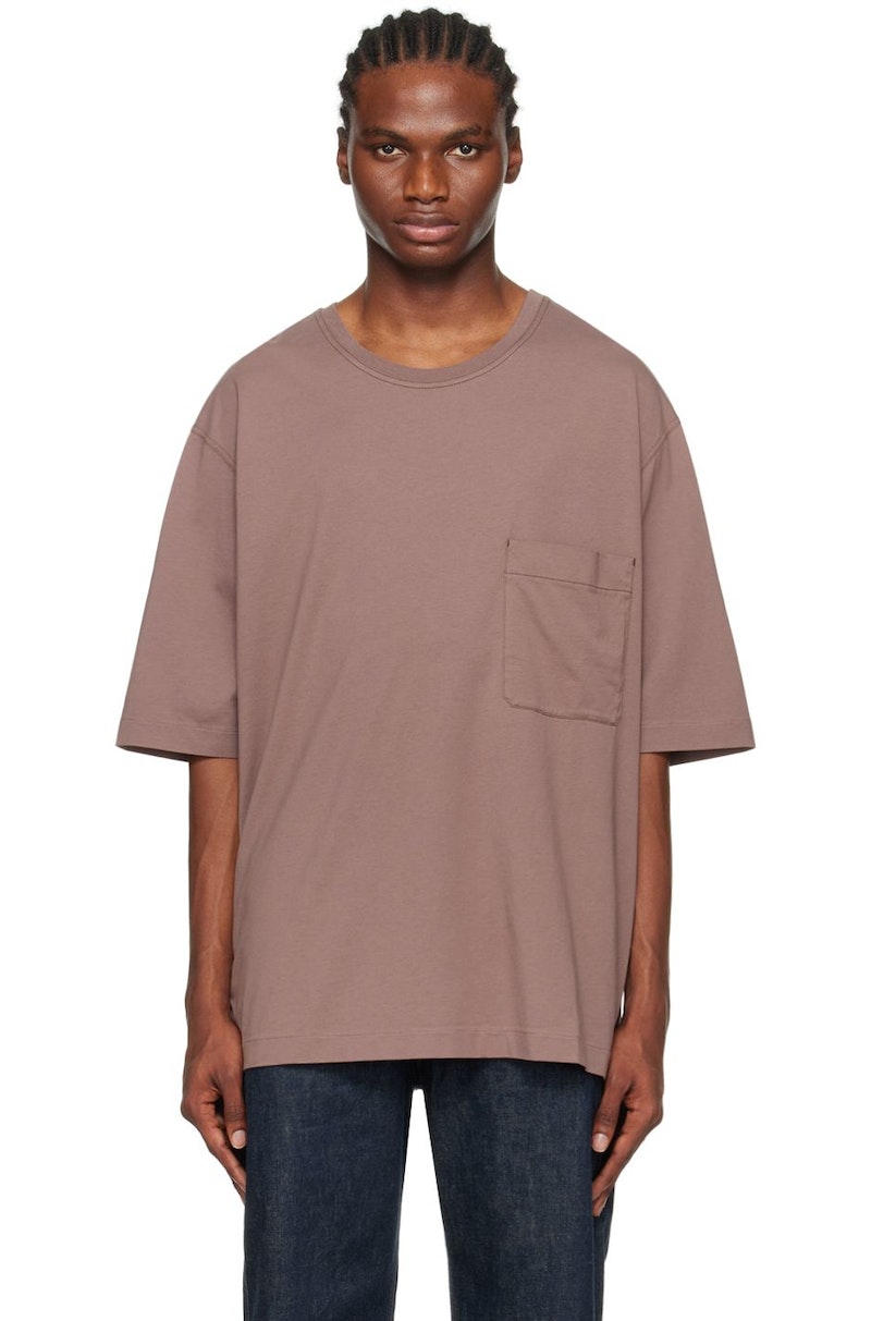LEMAIRE-Taupe-Patch-Pocket-T-