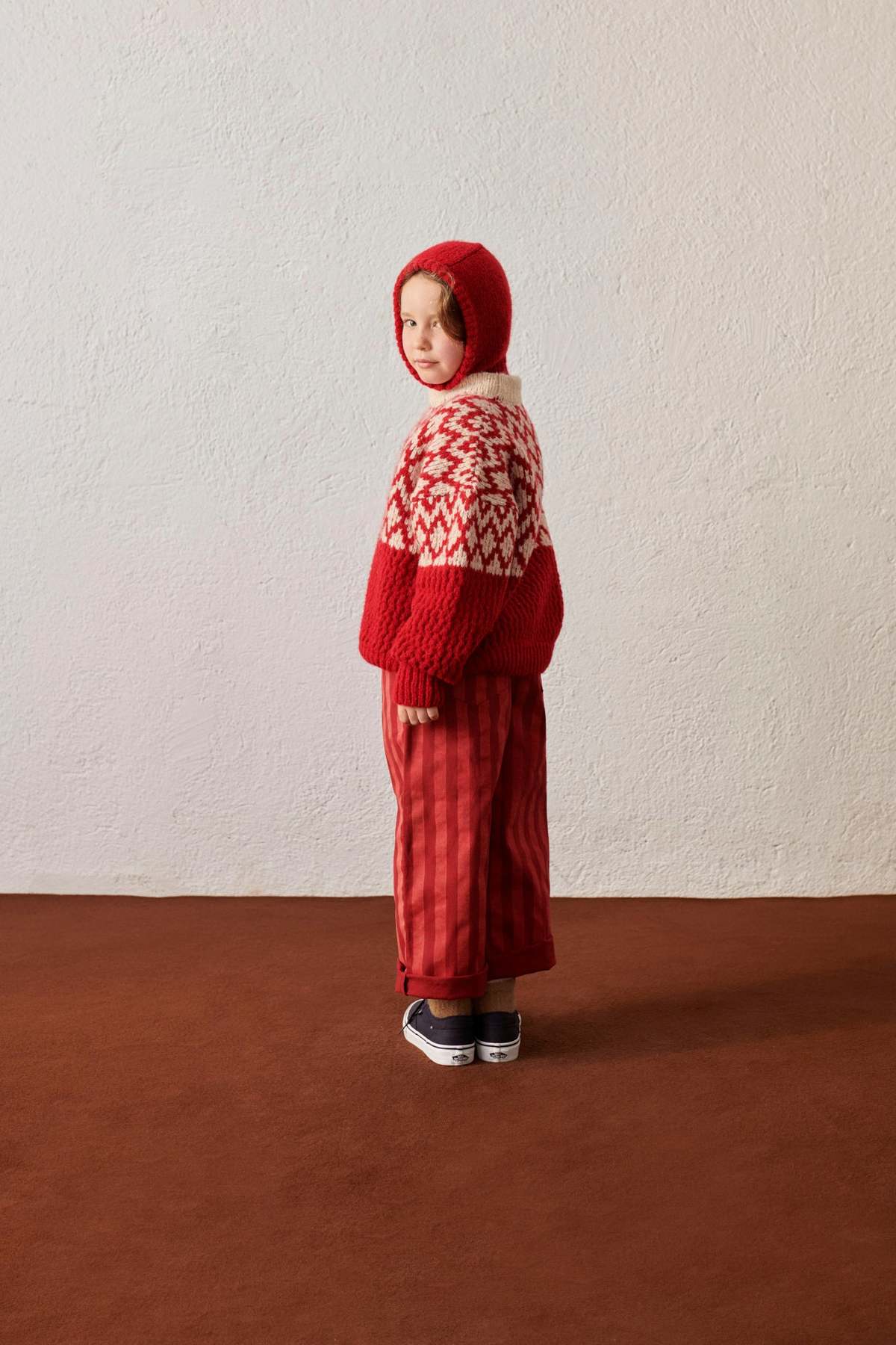 Kids Weekend House Kids Stripes Kid's Pants - Maroon - Image 3 of 5