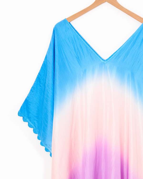 【Juliet Dunn】 Ombreシルク poncho Daiquiri Silk Ombre Poncho → Juliet Dunn London