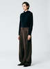 Tibi Jett Suiting Asymmetrical Pleat Stella Pant - Brown Multi - Thumbnail 2