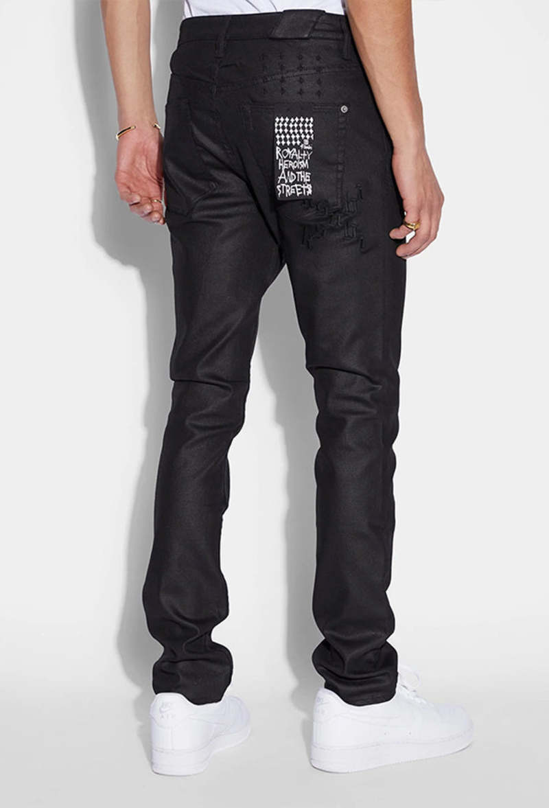パンツ KSUBI VAN WINKIE KULT WAX DENIME Ksubi Van Winkle Kult Wax - Black | Garmentory