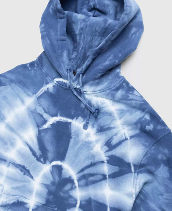 Stssy x Dries Van Noten Tie Dye Logo Hoodie - Blue | Garmentory