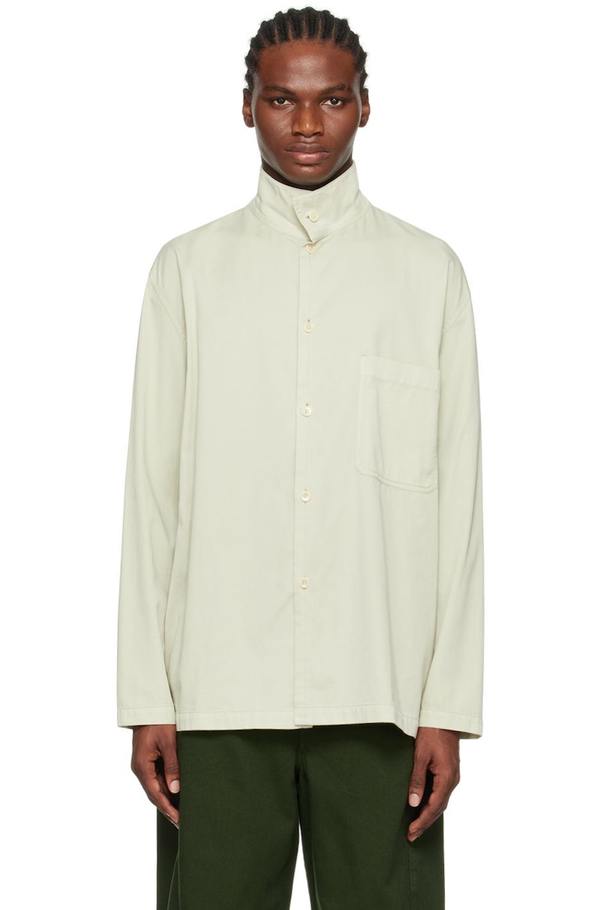 GW価格　LEMAIRE STAND COLLAR OVERSHIRT Lemaire STAND COLLAR OVERSHIRT LIGHT GD DENIM | REVERSIBLE