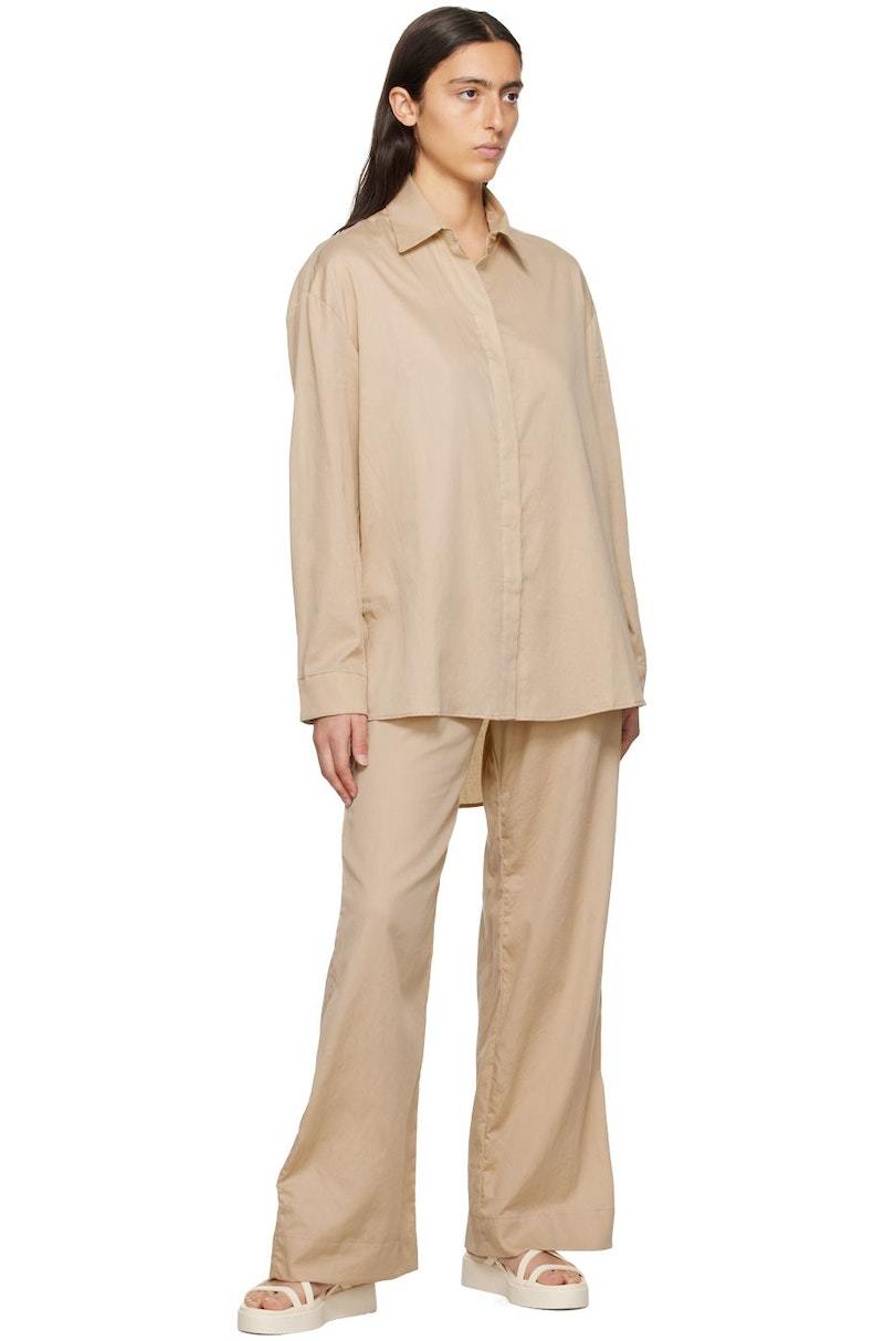 【関税込み】LESET ベージュ Yoko ポケット トラウザーズ Beige Yoko Pocket Trousers by LESET on Sale