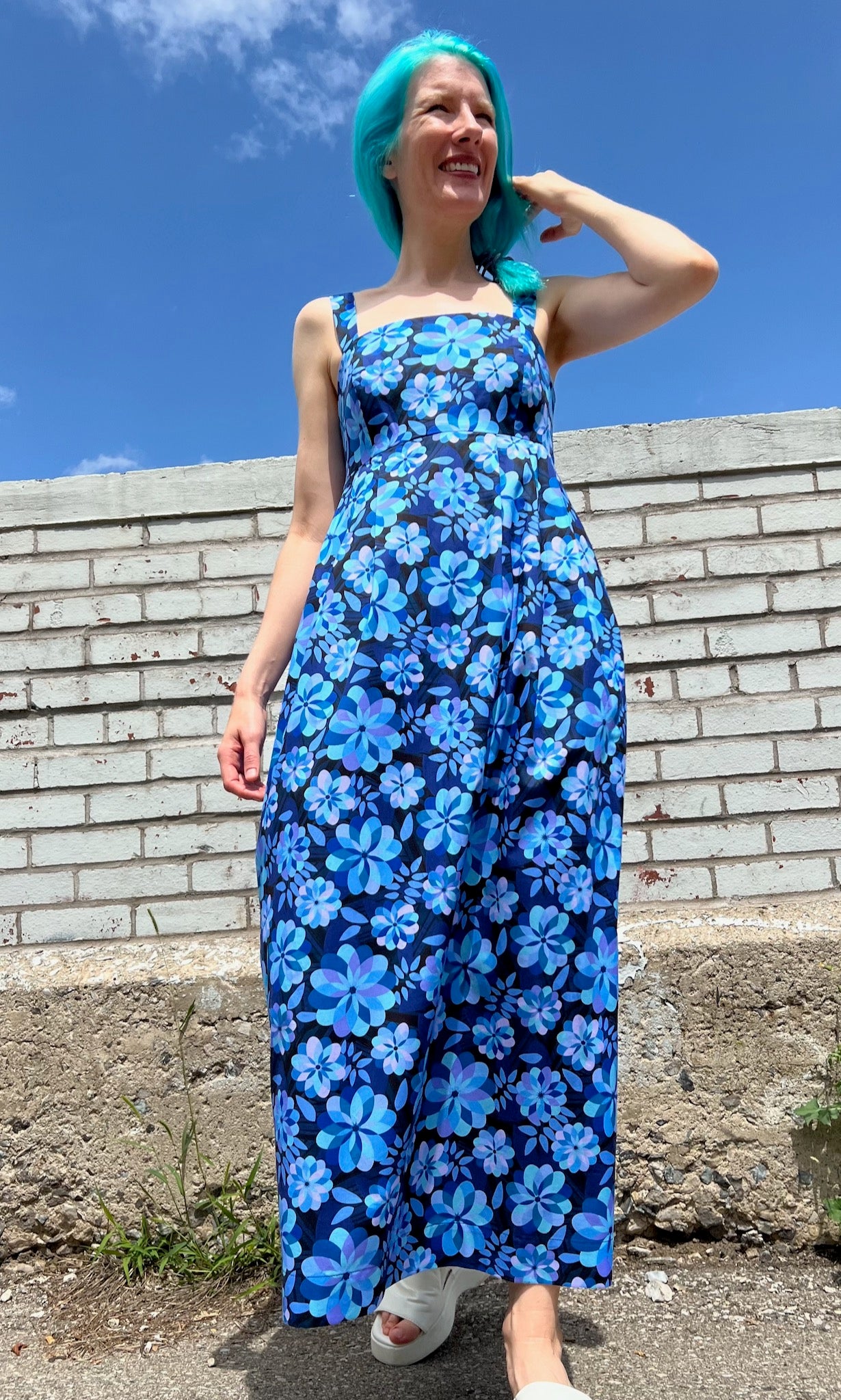 Birds of North America Fox Sparrow Dress - Larkspur | Garmentory