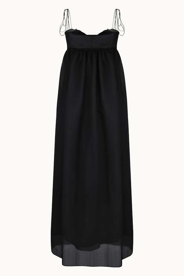 anna october black dress Maxi Beaded Waterlily dress L / Black