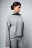 Santicler Cio Dropped Shoulder Cashmere Pullover - Heather Grey - Thumbnail 3