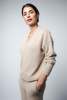 Santicler Crista V-neck Cashmere Pullover - Sand - Thumbnail 1