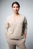 Santicler Crista V-neck Cashmere Pullover - Sand - Thumbnail 3