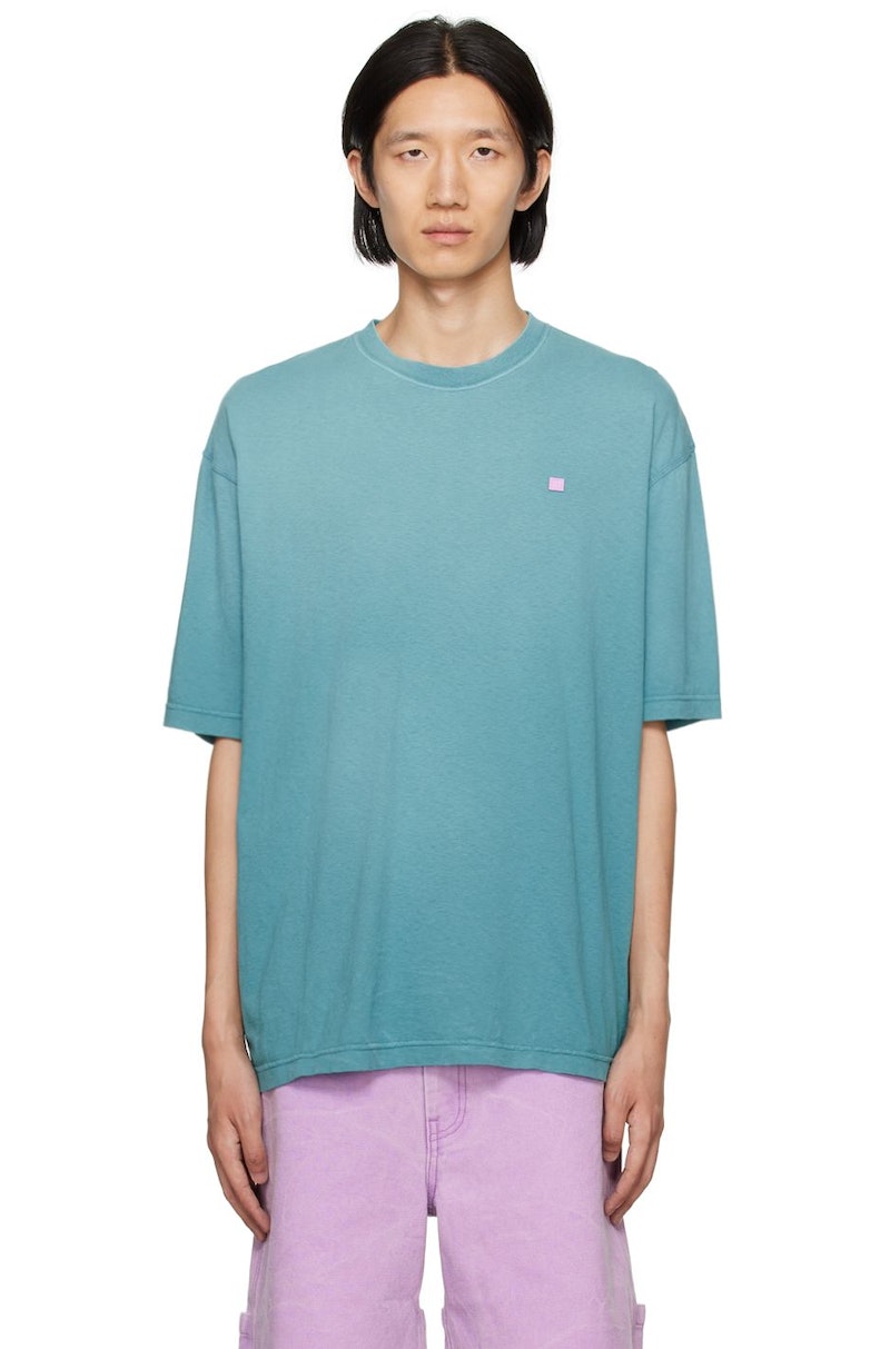 Acne Studios Patch T-Shirt - Blue | Garmentory