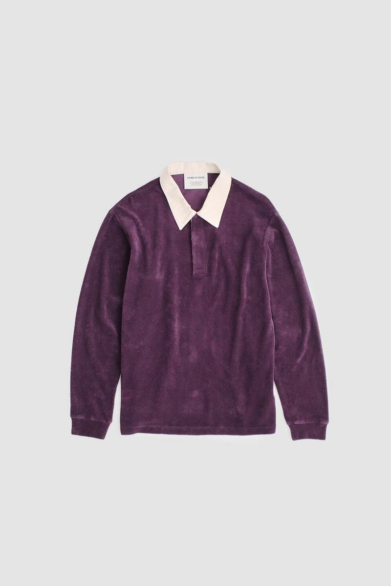 SON OF THE CHEESE - Rugby Shirt / NAVY / 総柄ラグビーシャツ