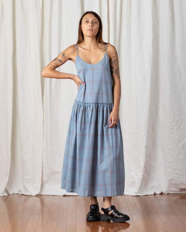 drop waist frill dress girls slate floral drop waist dress main image 1