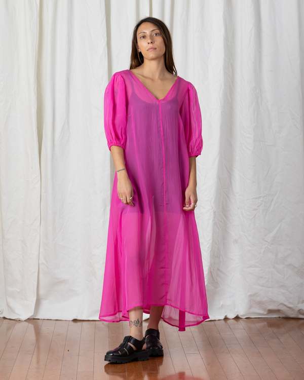 moss green infinity dress Magenta Flying Dress - Photoshoot Gown With Long Flowy Train main image 0