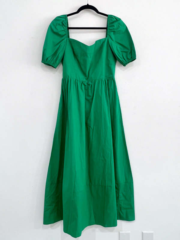 SAMPLE - SWEETHEART MIDI DRESS - KELLY GREEN | Garmentory SAMPLE - SWEETHEART MIDI DRESS - KELLY GREEN | Garmentory