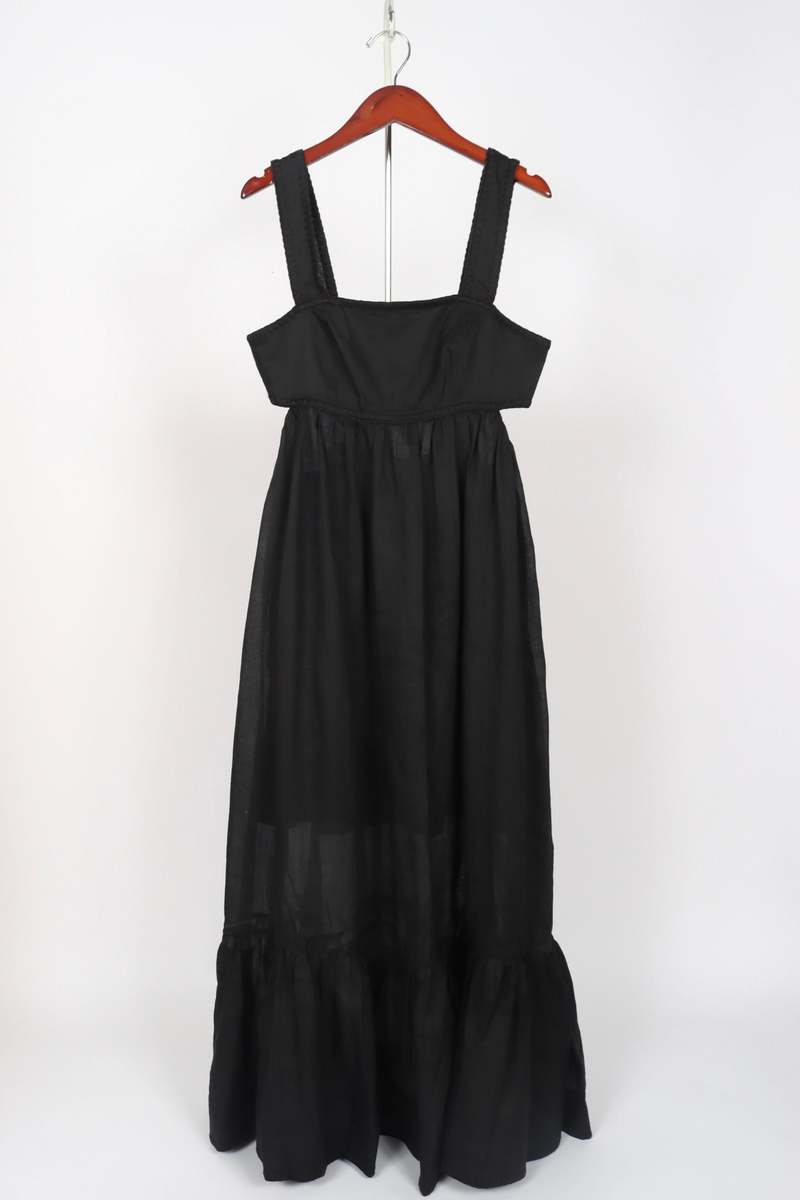 Zimmermann Chintz Tiered Midi Dress - Black | Garmentory