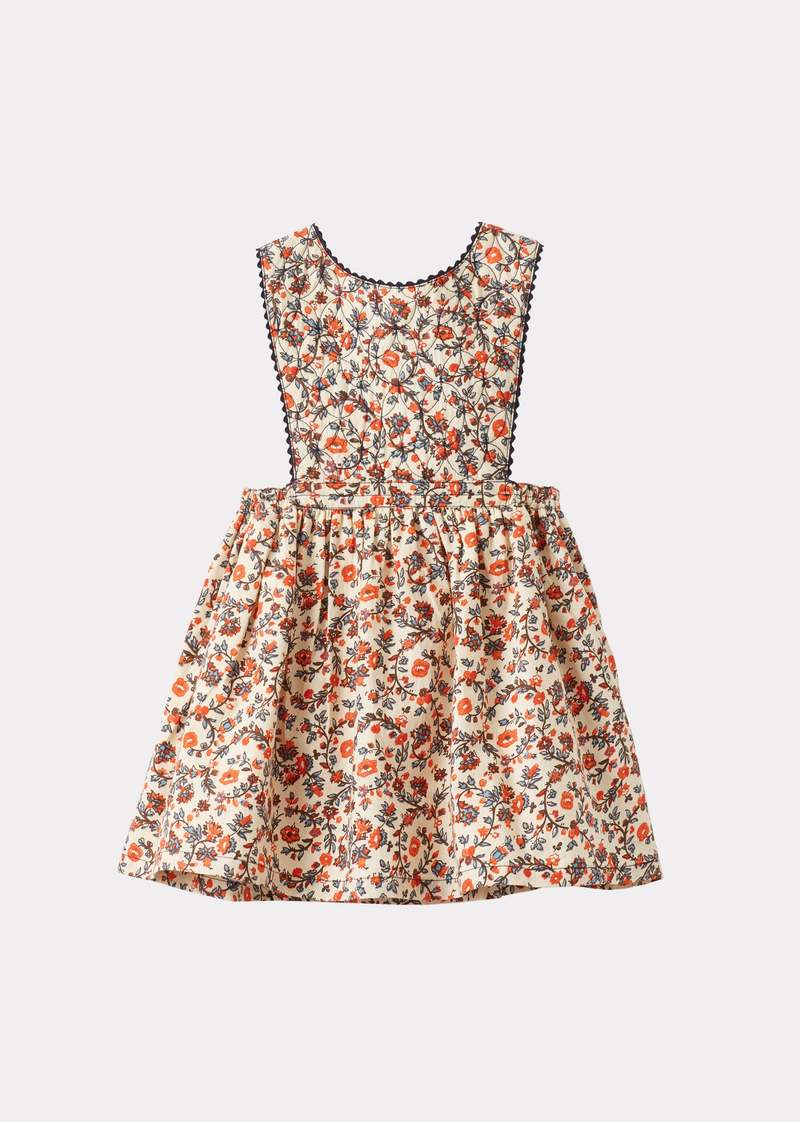 【CARAMEL】COLIMA GIRL DRESS CREAM FLORAL Kids Caramel Colima Baby Dress - Cream Floral | Garmentory